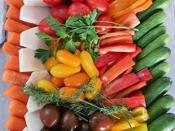מגש אירוח ירקות בינוני
